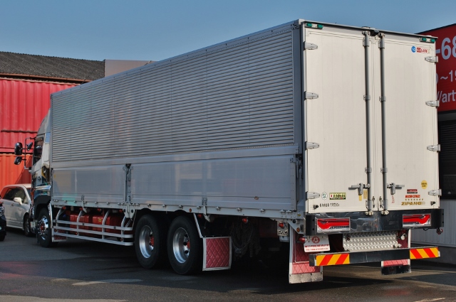 【377】日野プロフィア　中低床　アルミウイング　ハイルーフ　リアエアサス