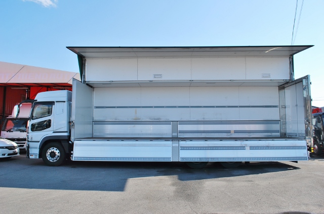 【375】三菱ふそうスーパーグレート　中低床　アルミウイング　ハイルーフ　総輪エアサス　