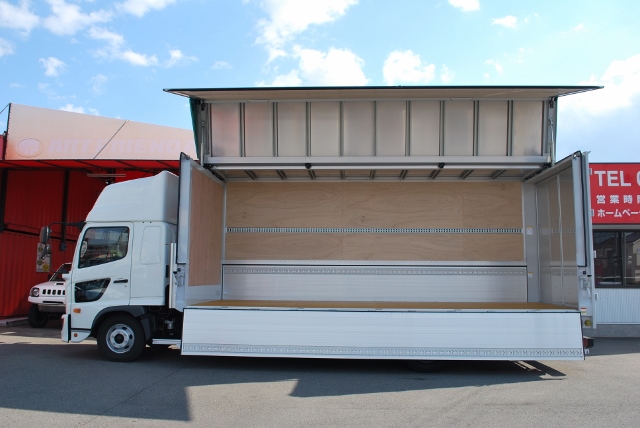 【380】日野レンジャー　ワイド　アルミウイング　ハイルーフ　リアエアサス