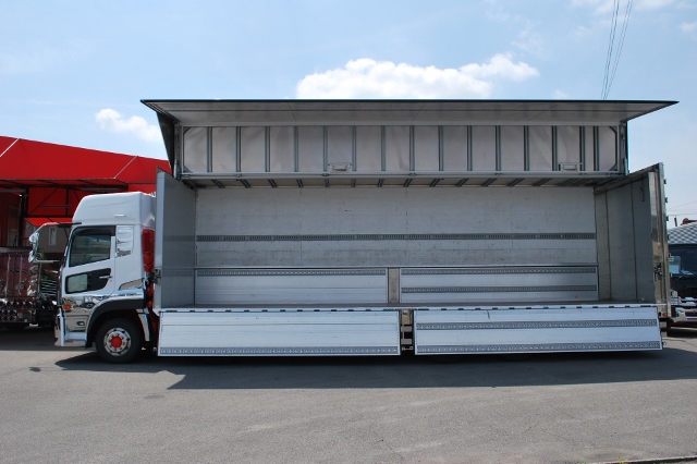 【312】ＵＤトラックスクオン　低床　アルミウイング　ハイルーフ　リヤエアサス