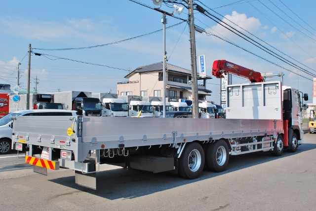 【464】日野　グラプロ　4軸後輪エアサス　4段ユニック　ラジコンフックイン