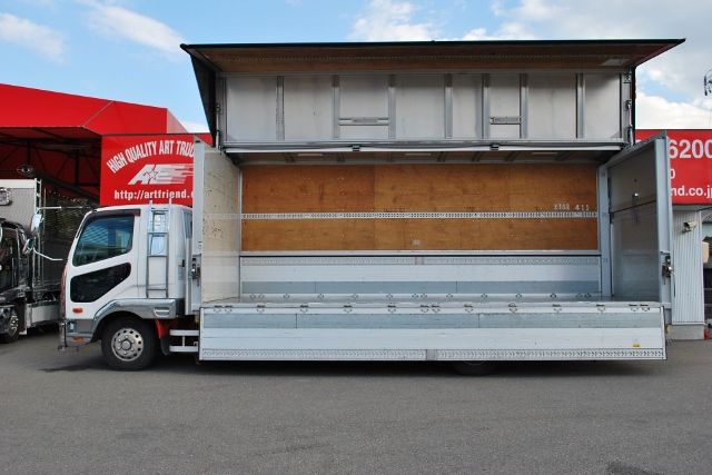 【393】三菱ふそうファイター　ワイド　アルミウイング　跳ね上げＰＧ