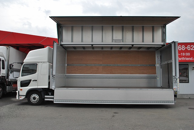 【494】日野　レンジャー　ワイド　アルミウイング　跳上ゲート　リヤエアサス