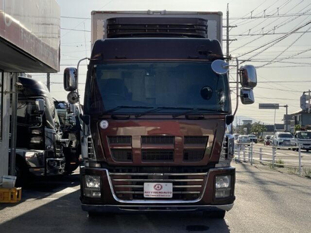 いすゞ　ギガ　冷凍ウィング　リアエアサス　リア門工ステンレス