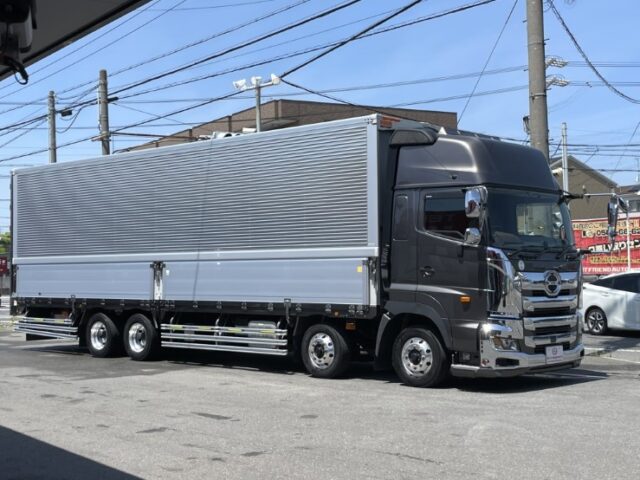 日野プロフィア　アルミウィング　融雪仕様　門工ステンレス