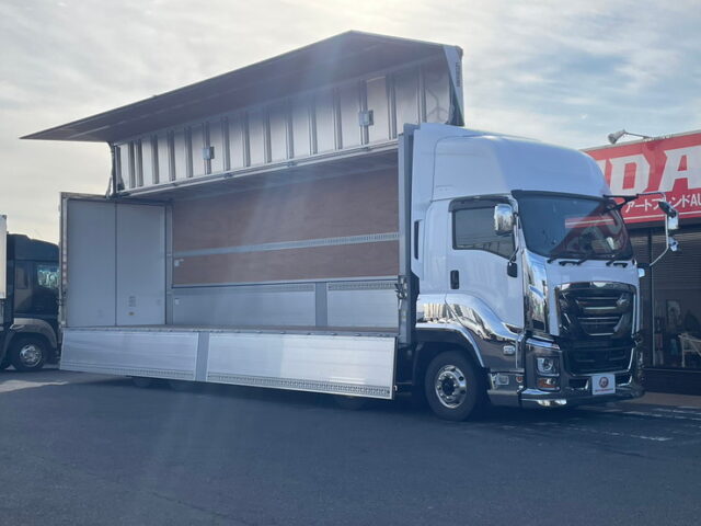 【1297】R3　ギガ　ハイルーフ　ウィング　リア門口ステンレス　7速　アルミホイール