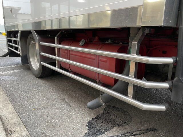 日野　デュトロ　冷凍バン　横扉　オバＱバンパー　ステンレス多数　キーストン