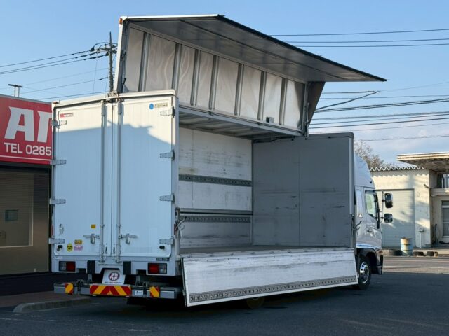 日野：17レンジャー：ハイルーフ：ウィング：6200ワイド：格納ゲート：エアサス