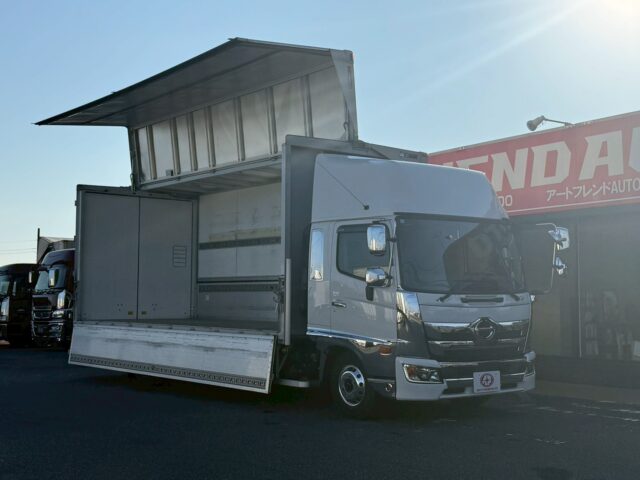 日野：17レンジャー：ハイルーフ：ウィング：6200ワイド：格納ゲート：エアサス