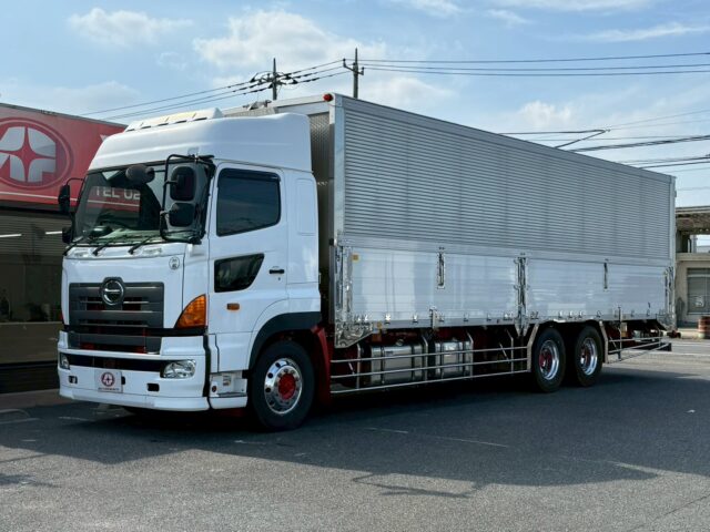 日野：グランドプロフィア：ステンレス架装：ボディ載せ替え
