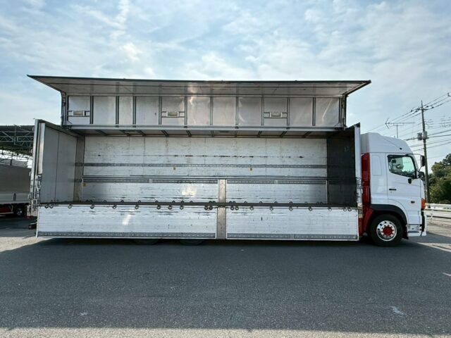 日野：グランドプロフィア：ステンレス架装：ボディ載せ替え