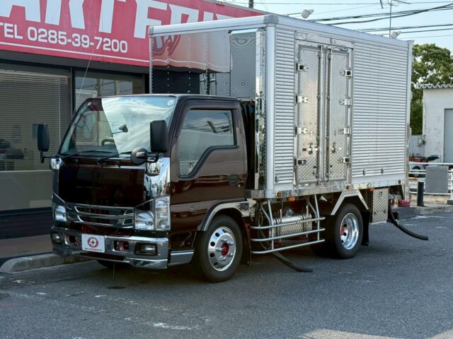 エルフ：冷凍バン：庫内ステンレス張り：アルミホイール：カスタム多数
