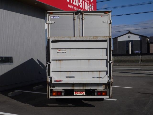 H18　三菱　キャンター　アルミバン　垂直ゲート