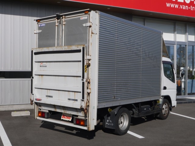 H18　三菱　キャンター　アルミバン　垂直ゲート