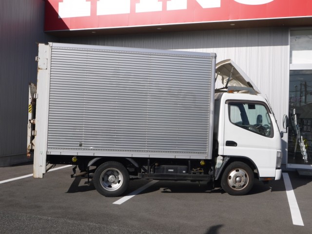 H18　三菱　キャンター　アルミバン　垂直ゲート