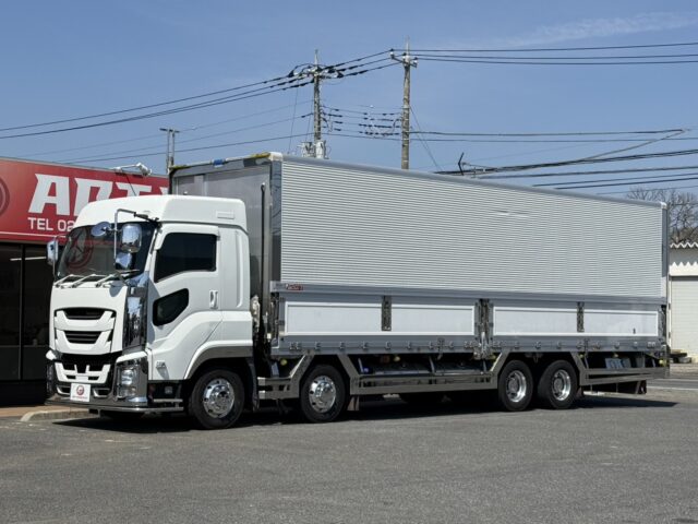 いすゞ：ギガ：冷凍ウィング：サブエンジン：ジョロ4キーストン：ステンレス多数