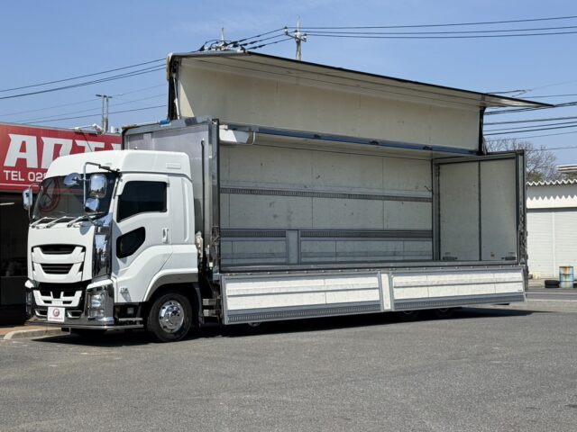 いすゞ：ギガ：冷凍ウィング：サブエンジン：ジョロ4キーストン：ステンレス多数