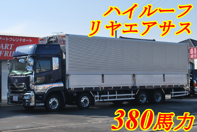 【192】ＵＤトラックス　クオン　低床　アルミウイング　ハイルーフ